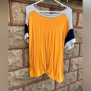 No boundaries junior XL color block blouse